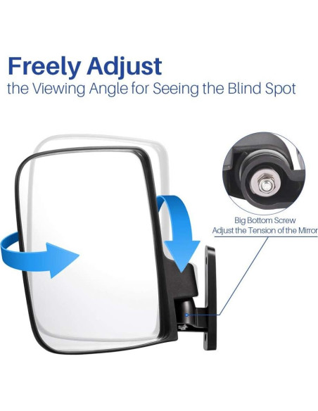 Espejos Laterales Plegables BETOOLL HW9008 para Carritos de Golf