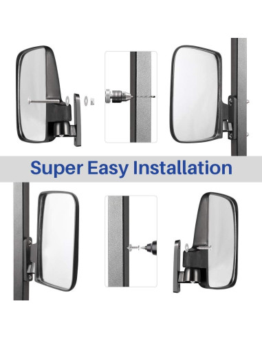 Espejos Laterales Plegables BETOOLL HW9008 para Carritos de Golf