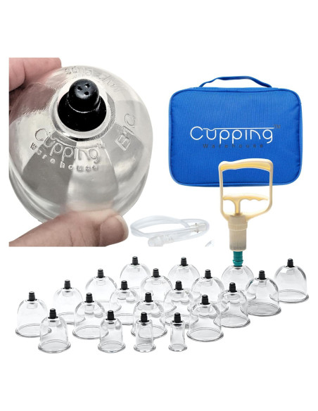 Juego de Ventosas de Terapia Profesional Cupping Warehouse - 20 Unidades