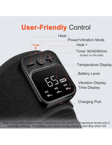 Masajeador de Rodilla KlugPop V5.0 Inalámbrico con Calor