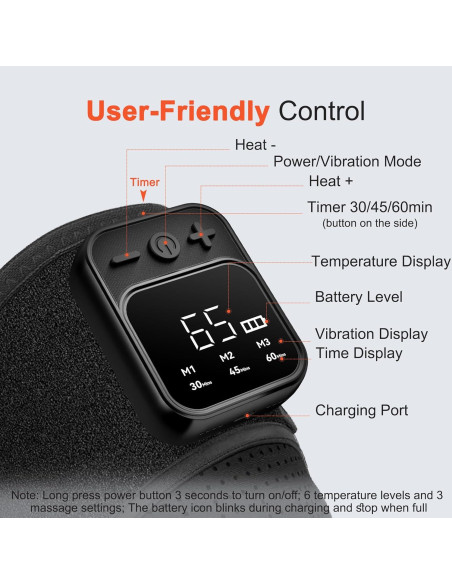 Masajeador de Rodilla KlugPop V5.0 Inalámbrico con Calor