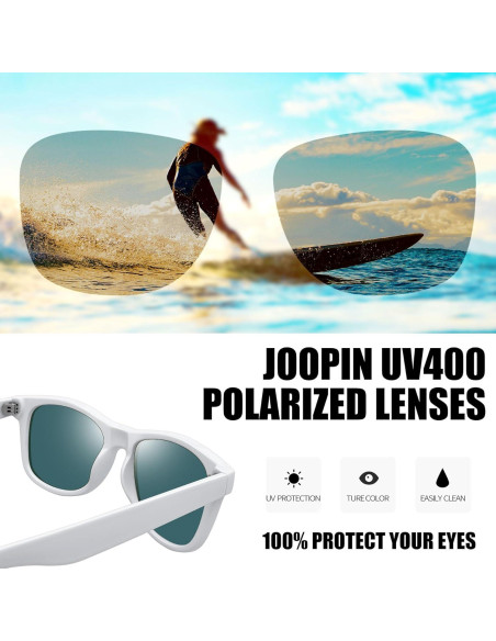 Gafas de sol cuadradas Joopin polarizadas UV400 unisex Gafas de sol cuadradas Joopin polarizadas UV400 unisex