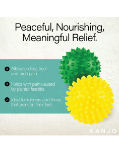 Conjunto de Pelotas de Masaje Kanjo para Alivio de Dolor en Pies 2