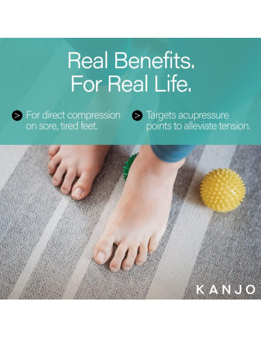 Conjunto de Pelotas de Masaje Kanjo para Alivio de Dolor en Pies