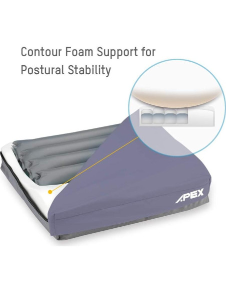 Cojín de Asiento Apex Medical Sedens 500 - Alivio Presión 43 cm