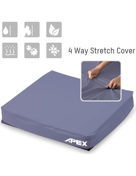 Cojín de Asiento Apex Medical Sedens 500 - Alivio Presión 43 cm