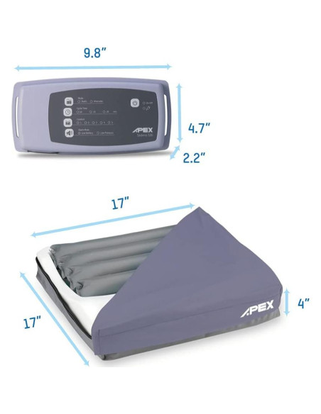 Cojín de Asiento Apex Medical Sedens 500 - Alivio Presión 43 cm