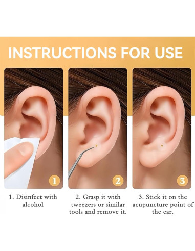 Kit de Acupuntura con Semillas de Oído Pddolw - Relajación y Bienestar