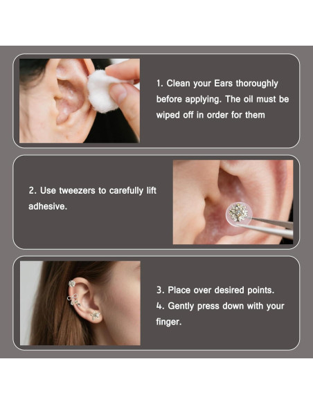 Kit de Acupuntura con Semillas de Oído Genérico 40 Pcs