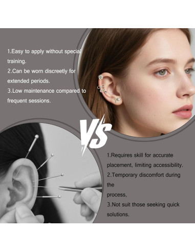 Kit de Acupuntura con Semillas de Oído Genérico 40 Pcs