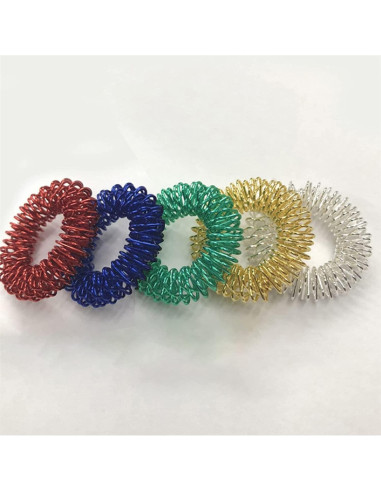 5 Anillos de Masaje para Dedos Labriciyon Multicolor 2.54cm