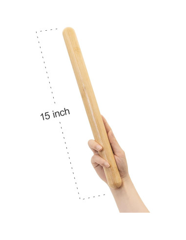 Bastón de Masaje de Bambú Goodtar 38.1 cm - Relajación Muscular