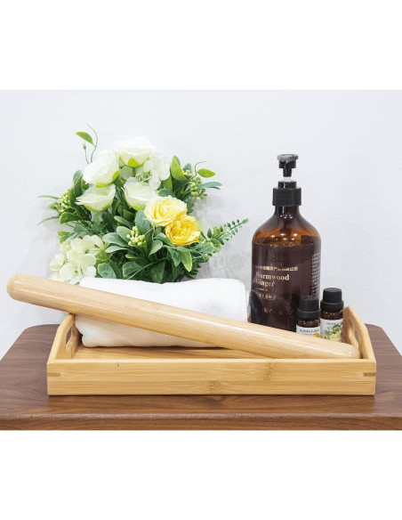 Bastón de Masaje de Bambú Goodtar 38.1 cm - Relajación Muscular