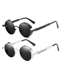 Gafas de Sol Redondas UV400 Metal Retro Dollger