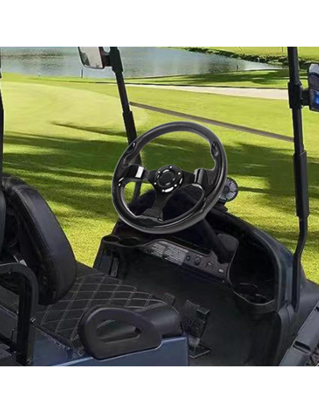 Volante de Carro de Golf YEHICY Universal 31.75 cm Negro