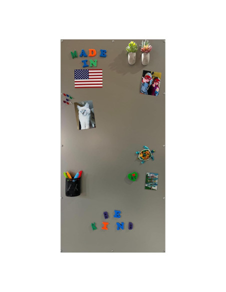 Tablero Magnético Grande DoodleDude 58.4x116.8 cm Plata