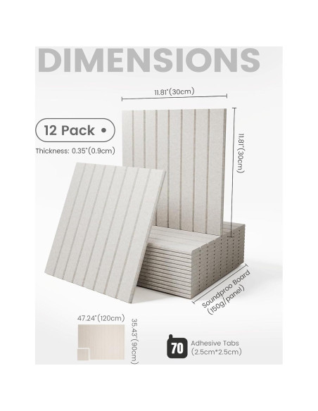 Tablero de Corcho Fieltro Grande Fluxynara 121.92x91.44cm 12 Piezas