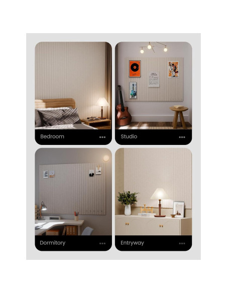 Tablero de Corcho Fieltro Grande Fluxynara 121.92x91.44cm 12 Piezas