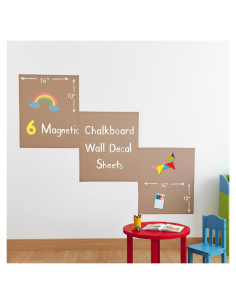 Calcomanía Pizarra Magnética Papa Blue - Set 6 Hojas 76x76cm