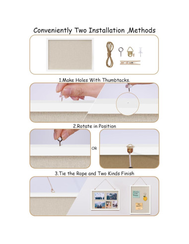 Tablero de corcho DAHAPYBOO 30x43 cm blanco para oficina