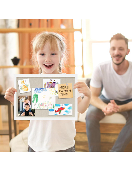 Tablero de corcho DAHAPYBOO 30x43 cm blanco para oficina