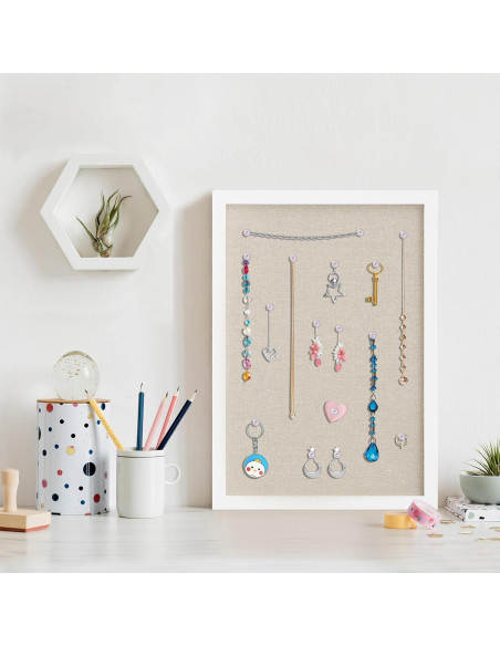 Tablero de corcho DAHAPYBOO 30x43 cm blanco para oficina