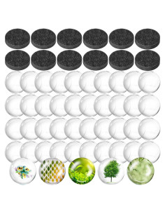 Imanes de Manualidades BEDARTIST 96pcs Vidrio 2.54cm Redondos