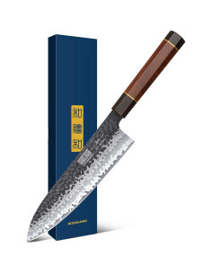 Cuchillo de Chef Gyuto Japonés HOSHANHO 20 cm + Bloque Magnético 35.56 x 25.4 cm 2