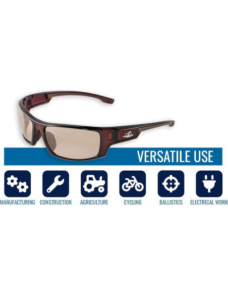 Gafas de Seguridad Bullhead BH9711 Lentes Dobles Cobre UV