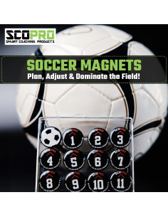 Imanes de Entrenamiento de Fútbol SCOPRO, Marcadores Magnéticos 1.9 cm 2