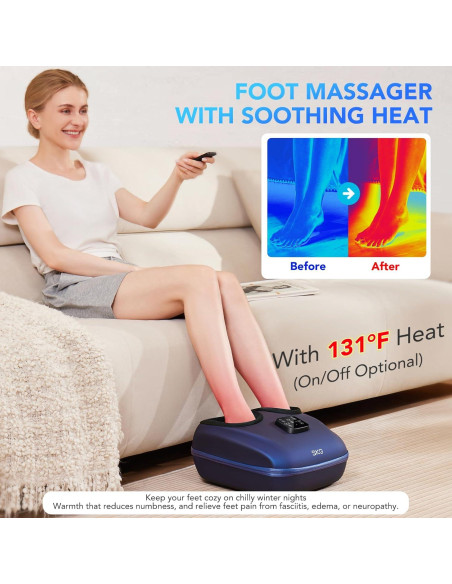 Masajeador de pies SKG YS100 con calor y control remoto