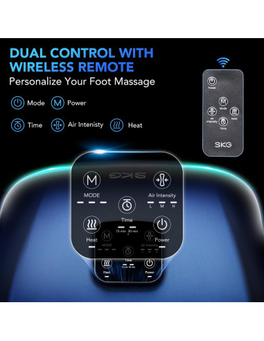 Masajeador de pies SKG YS100 con calor y control remoto