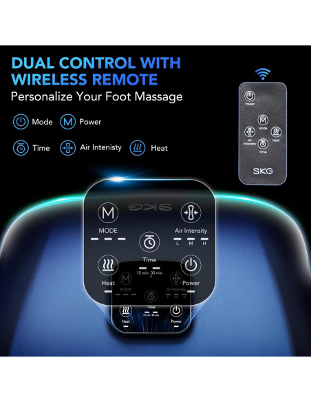 Masajeador de pies SKG YS100 con calor y control remoto