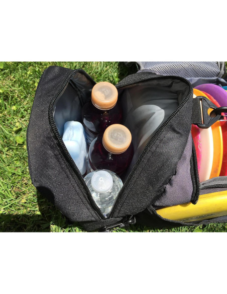 Bolsa de Frisbee Disc Golf Throwback Sports con Nevera 12 Discos