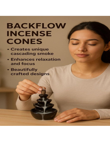 Conos de Incienso de Sándalo Yajna - 20 Unidades Hechos a Mano
