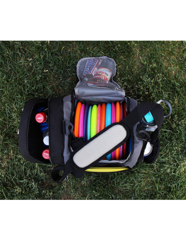 Bolsa de Frisbee Disc Golf Throwback Sports con Nevera 12 Discos