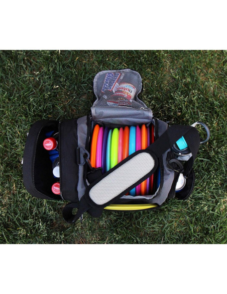 Bolsa de Frisbee Disc Golf Throwback Sports con Nevera 12 Discos