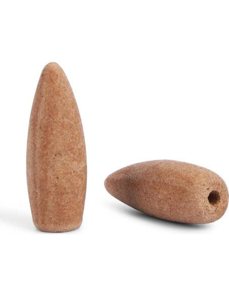 Conos de Incienso de Sándalo Yajna - 20 Unidades Hechos a Mano