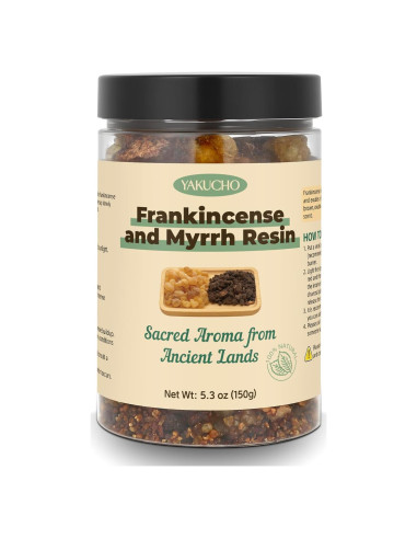 Conjunto de Incienso y Mirra Yakucho 150 g - Resina Natural