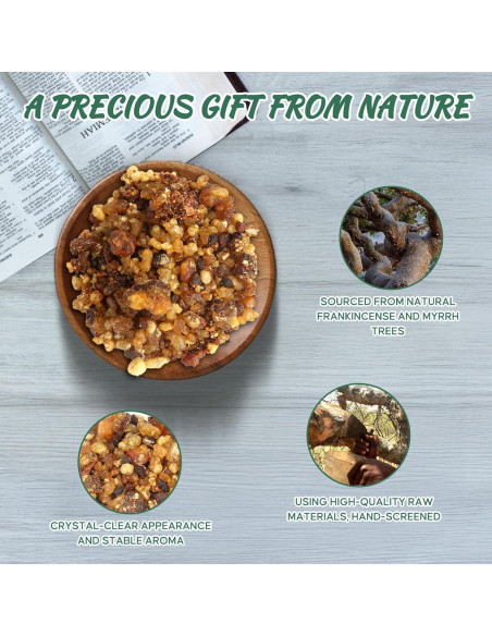 Conjunto de Incienso y Mirra Yakucho 150 g - Resina Natural