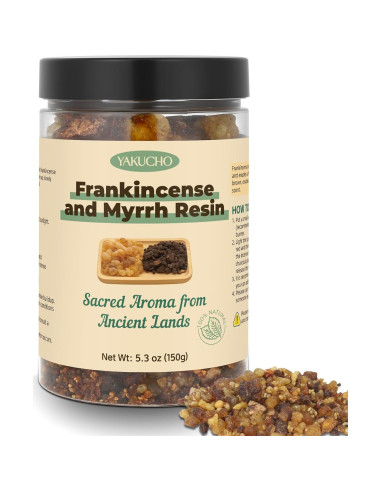 Conjunto de Incienso y Mirra Yakucho 150 g - Resina Natural