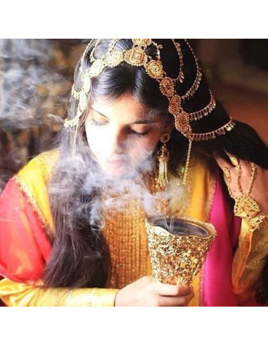 Incienso Mamoul Oud Patchouli 80g - Resina Prensada para Quemador