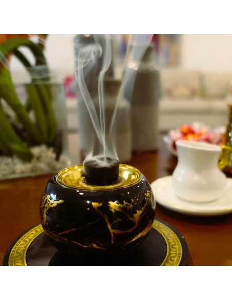 Incienso Mamoul Oud Patchouli 80g - Resina Prensada para Quemador