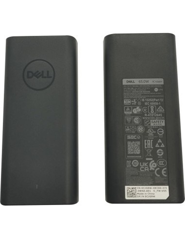 Cargador Laptop Dell 65W Tipo C Original con Cable 3ft
