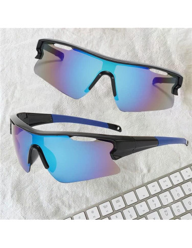 Gafas de sol deportivas WoodCloris UV400 para hombres y mujeres