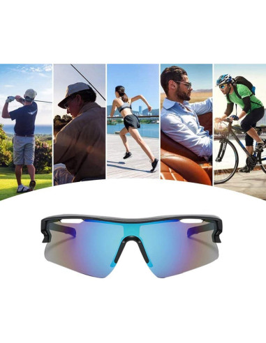 Gafas de sol deportivas WoodCloris UV400 para hombres y mujeres