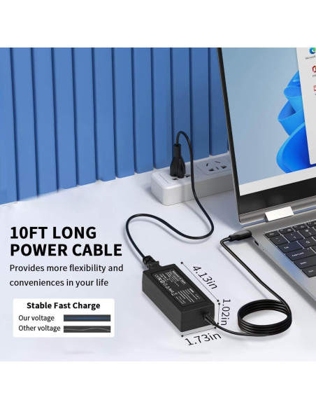Cargador USB-C 65W DMKAOLLK para Laptop HP y Universal
