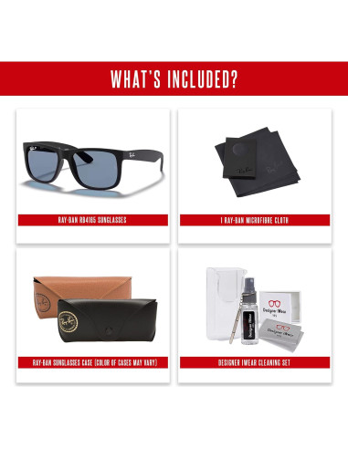 Gafas de sol Ray-Ban RB4165 Justin con kit de limpieza