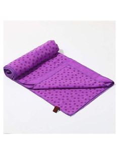 Toalla de Yoga IBL Antideslizante 61x183 cm Púrpura