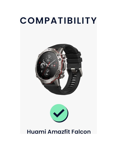 Cargador USB-C kwmobile para Huami Amazfit Falcon - 1m Negro